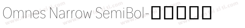 Omnes Narrow SemiBol字体转换